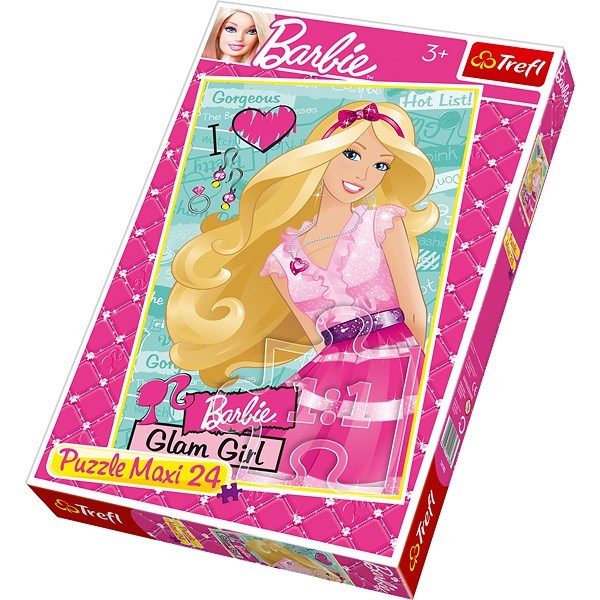 Trefl (14183) - "I love Barbie" - 24 piezas