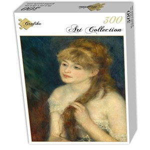 Grafika (01896) - Pierre-Auguste Renoir: "Young Woman Braiding Her Hair, 1876" - 300 piezas