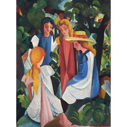 D-Toys (72863-1) - August Macke: "Four Girls" - 1000 piezas