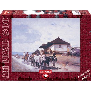 Art Puzzle (80522) - "Ox Cart At OratII" - 500 piezas