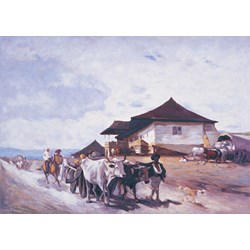 Art Puzzle (80522) - "Ox Cart At OratII" - 500 piezas