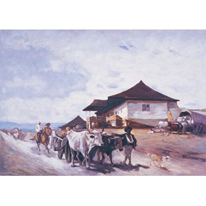 Art Puzzle (80522) - "Ox Cart At OratII" - 500 piezas