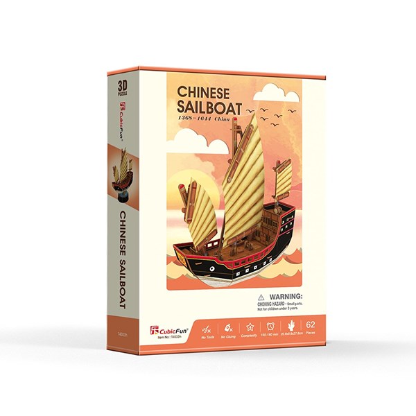 Cubic Fun (T4033h) - "Chinese Sailboat" - 62 piezas