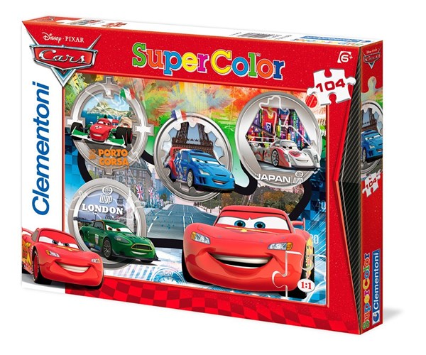 Clementoni (27857) - "Cars, Ready to Go" - 104 piezas