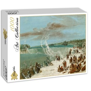 Grafika (02245) - George Catlin: "Portage Around the Falls of Niagara at Table Rock, 1847-1848" - 1000 piezas