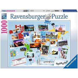 Ravensburger (19643) - "Journey Around The World" - 1000 piezas