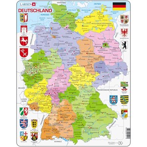 Larsen (A11-DE) - "Germany Political Map - DE" - 70 piezas
