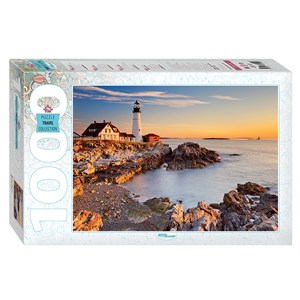 Step Puzzle (79119) - "Lighthouse in Portland" - 1000 piezas