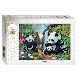 Step Puzzle (85011) - "Pandas" - 3000 piezas