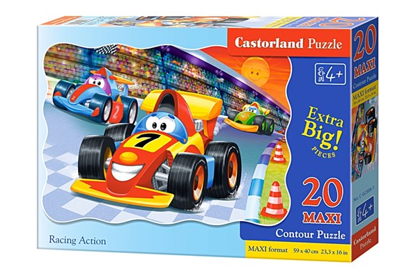 Castorland (C-02306) - "Racing Action" - 20 piezas