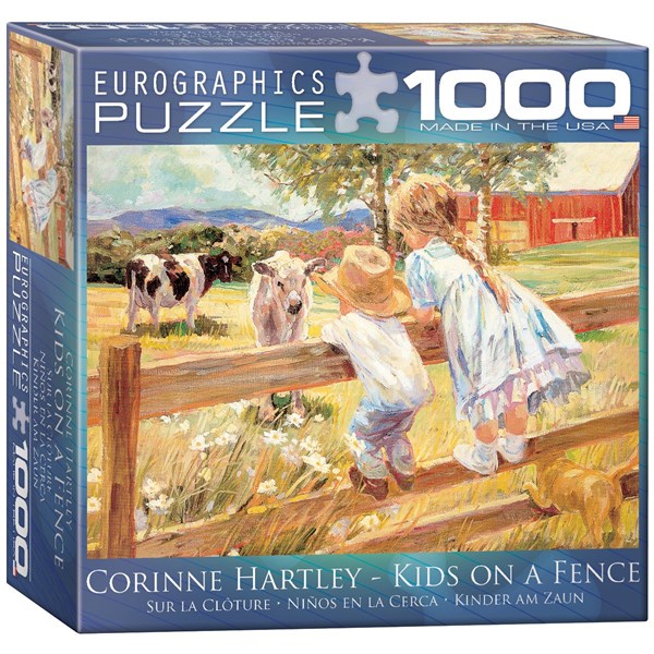 Eurographics (8000-0450) - Corinne Hartley: "Kids on a Fence" - 1000 piezas
