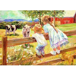 Eurographics (8000-0450) - Corinne Hartley: "Kids on a Fence" - 1000 piezas