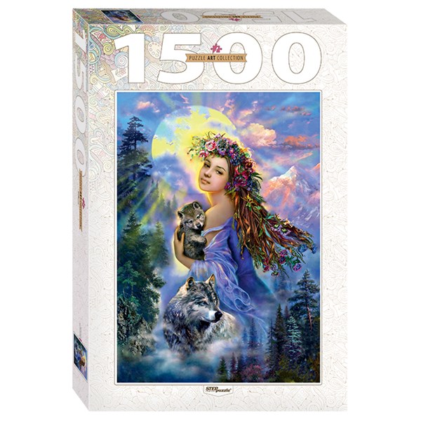 Step Puzzle (83061) - "The Woman and the Wolves" - 1500 piezas