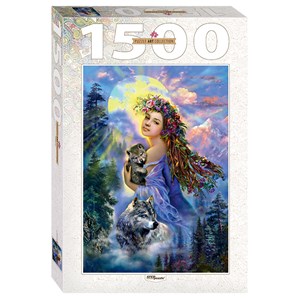 Step Puzzle (83061) - "The Woman and the Wolves" - 1500 piezas