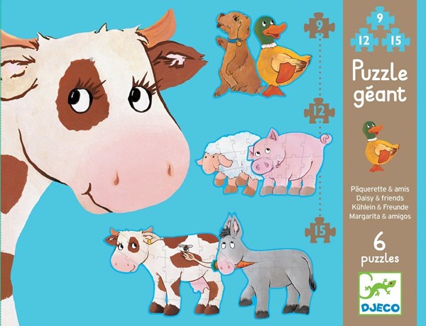 Djeco (07111) - "Daisy and her Friends" - 9 12 15 piezas