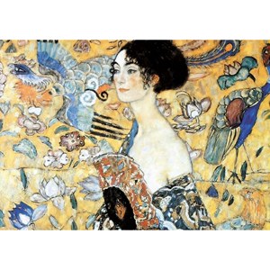 Puzzle Michele Wilson (W515-100) - Gustav Klimt: "Lady with Fan" - 100 piezas
