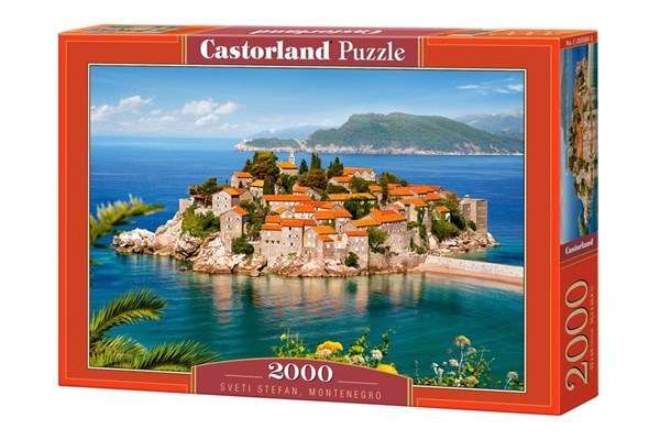 Castorland (C-200580) - "Sveti Stefan, Montenegro" - 2000 piezas