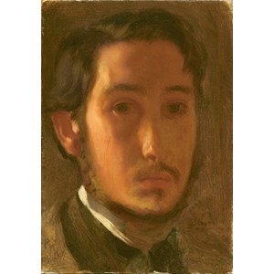 Grafika (01766) - Edgar Degas: "Self-Portrait with White Collar, 1857" - 1000 piezas