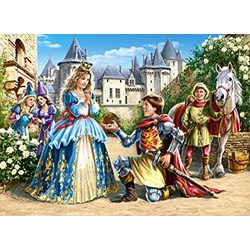 Castorland (B-030040) - "Princess and Knight" - 300 piezas