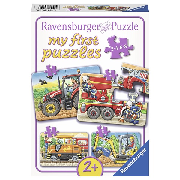 Ravensburger (06954) - "At Work" - 2 4 6 8 piezas
