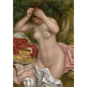 Grafika (01898) - Pierre-Auguste Renoir: "Bather Arranging Her Hair, 1893" - 1000 piezas