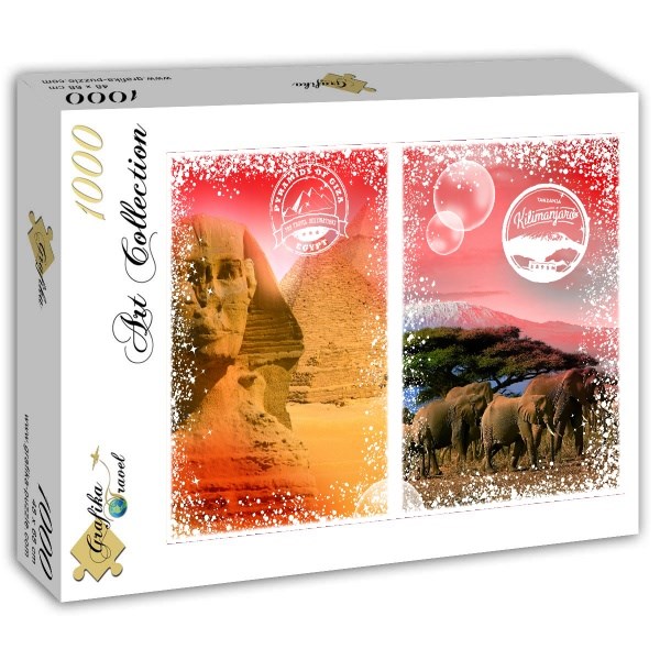 Grafika (T-00206) - "Africa, Egypt and Kenya" - 1000 piezas