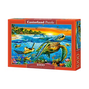 Castorland (C-103652) - "Underwater Turtles" - 1000 piezas