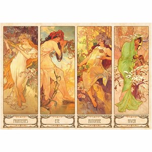 D-Toys (66930-MU09) - Alphonse Mucha: "Seasons" - 1000 piezas