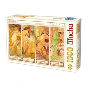 D-Toys (66930-MU09) - Alphonse Mucha: "Seasons" - 1000 piezas