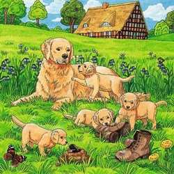 Ravensburger (08002) - "Cats and Dogs" - 49 piezas