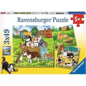 Ravensburger (08002) - "Cats and Dogs" - 49 piezas