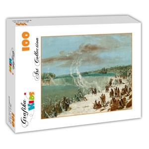 Grafika Kids (01504) - George Catlin: "Portage Around the Falls of Niagara at Table Rock, 1847-1848" - 100 piezas