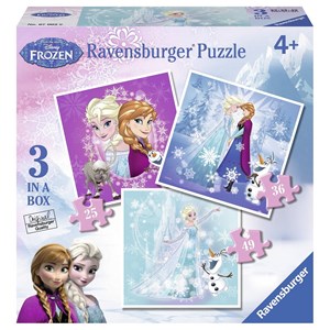 Ravensburger (07003) - "Frozen" - 25 36 49 piezas