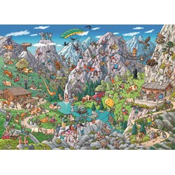 Heye (29680) - Birgit Tanck: "Alpine Fun" - 1000 piezas