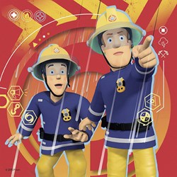 Ravensburger (07065) - "Fireman Sam" - 25 36 49 piezas