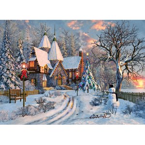 Eurographics (6000-0790) - Dominic Davison: "Christmas Cottage" - 1000 piezas