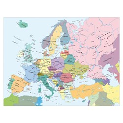 Ravensburger (13132) - "Map of Europe (in Dutch)" - 300 piezas