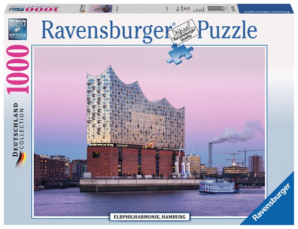 Ravensburger (19784) - "Elbphilharmonie Hamburg" - 1000 piezas