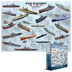 Eurographics (8000-0133) - "WWII Warships" - 1000 piezas