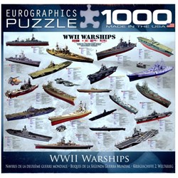 Eurographics (8000-0133) - "WWII Warships" - 1000 piezas
