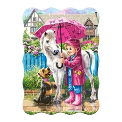 Castorland (B-03426) - "Rainy Day with Friends" - 30 piezas