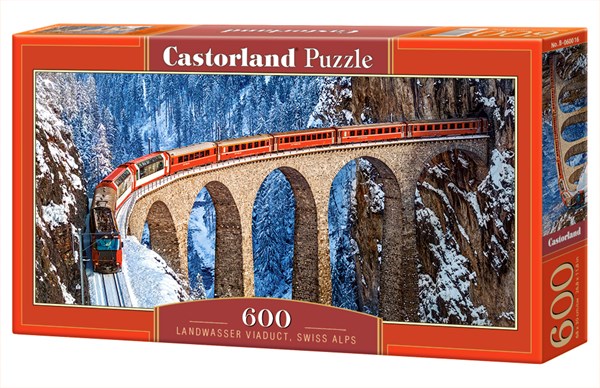 Castorland (B-060016) - "Landwasser Viaduct, Swiss Alps" - 600 piezas