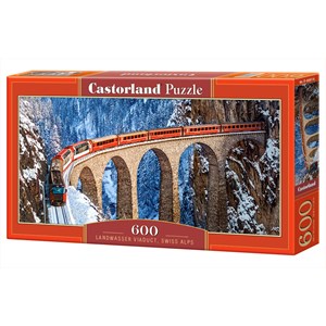 Castorland (B-060016) - "Landwasser Viaduct, Swiss Alps" - 600 piezas
