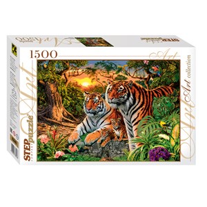 Step Puzzle (83048) - "How many Tigers?" - 1500 piezas