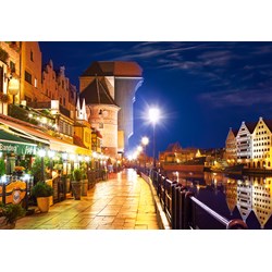 Castorland (C-103379) - "Gdansk Waterfront at Night" - 1000 piezas