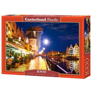 Castorland (C-103379) - "Gdansk Waterfront at Night" - 1000 piezas