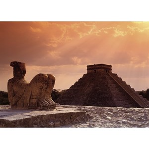 Ravensburger (19690) - "Atadecer in Chichén-Itzá" - 1000 piezas