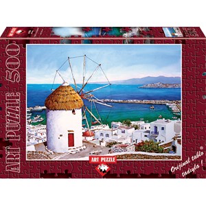Art Puzzle (4184) - "Greece, Mykonos" - 500 piezas
