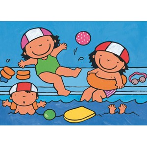 PuzzelMan (598) - "Noa, At the swimming pool" - 16 piezas