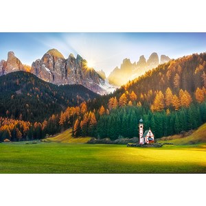 Trefl (26134) - "Church in Dolomites" - 1500 piezas